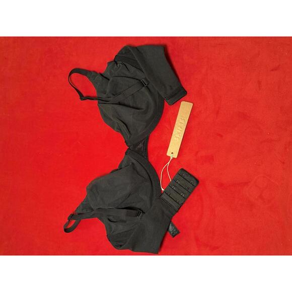 Skims Cotton Jersey T Shirt Bra Color Soot Size 32DDD - Picture 2 of 3